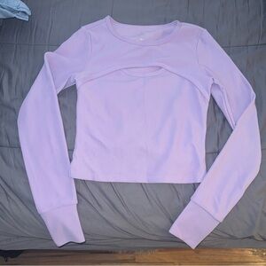 Purple workout top